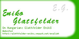 eniko glattfelder business card